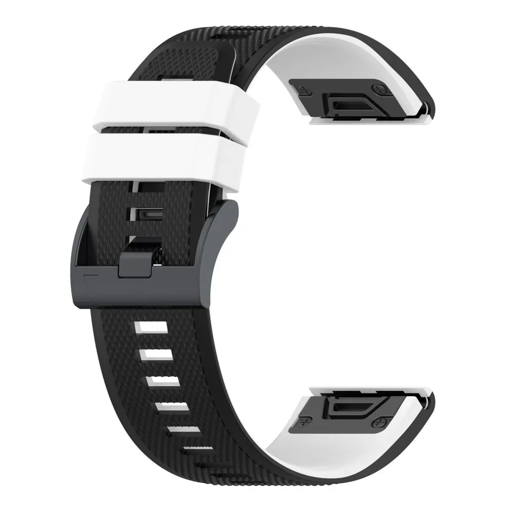 26mm EasyFit Silicone Straps for Garmin - Orange and Army Green, 2 Pack