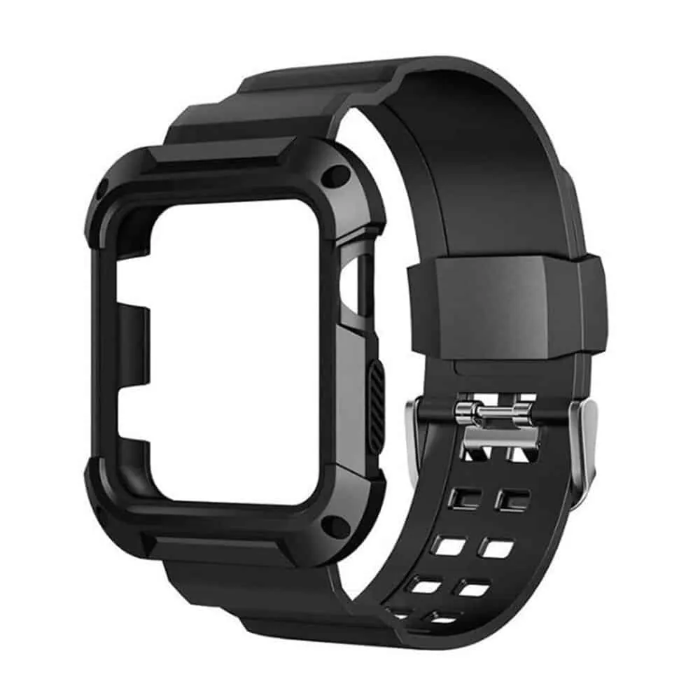 42/44/45/49mm Apple Watch Zonabel rugged strap - Black