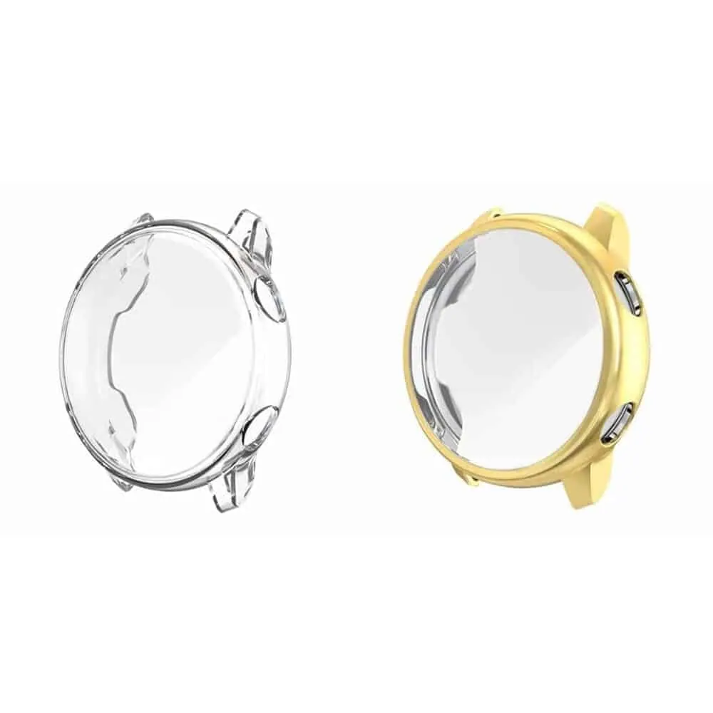 40mm Samsung Galaxy Watch Active 2 TPU protective case - Clear and Gold Combo