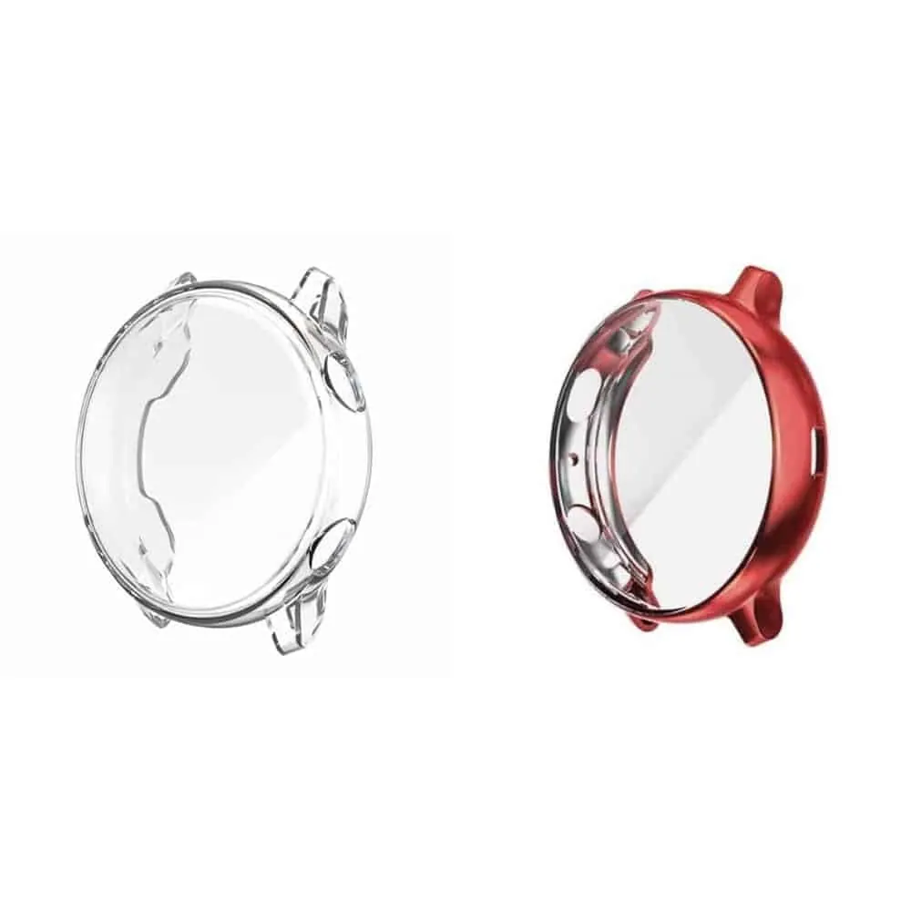 40mm Samsung Galaxy Watch Active 2 TPU protective case - Clear and Red Combo