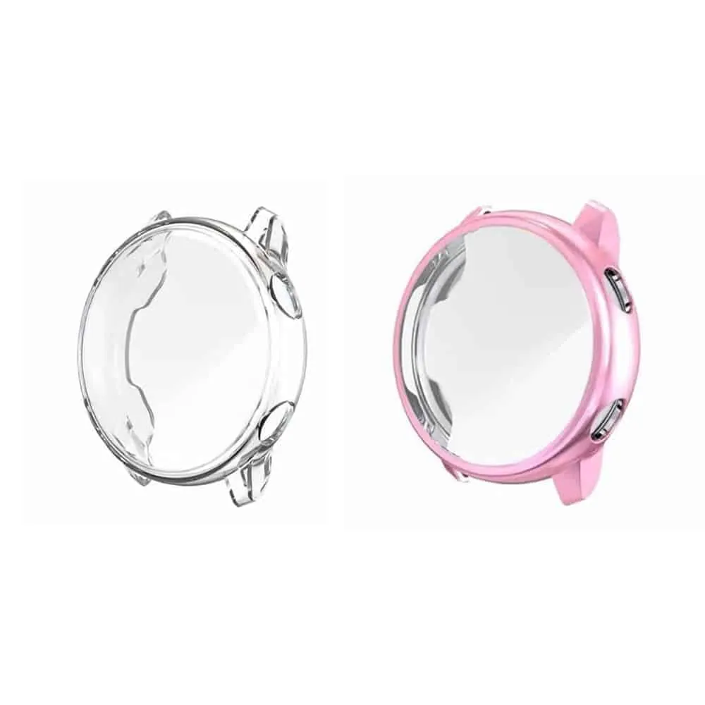 40mm Samsung Galaxy Watch Active 2 TPU protective case - Clear and Rose gold Combo