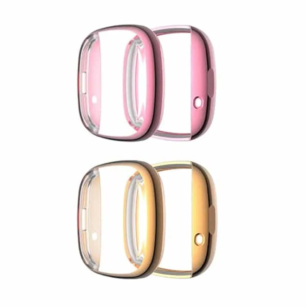 TPU Case Compatible with Fitbit Versa 3/ Sense- Pink & Rose