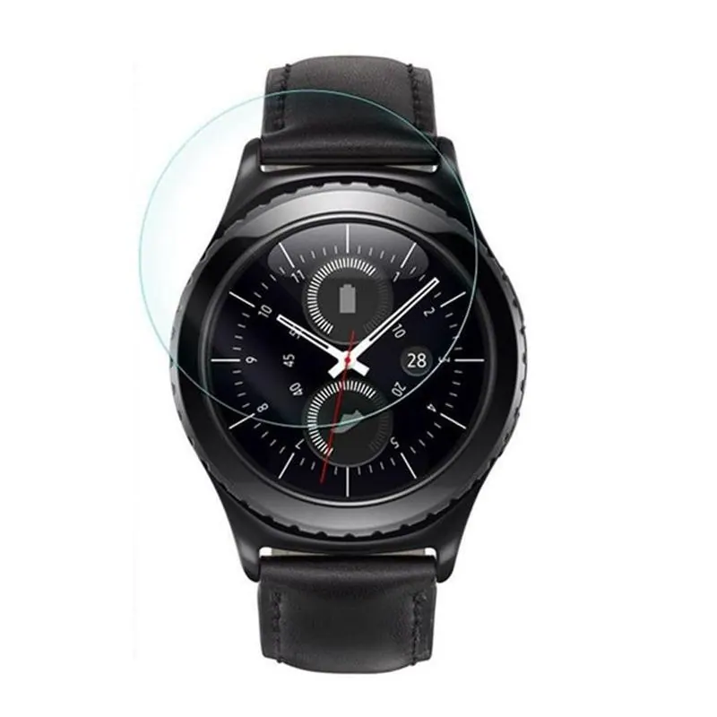 Samsung Gear S2 30mm Clear Glass Screen Protector x2 Combo
