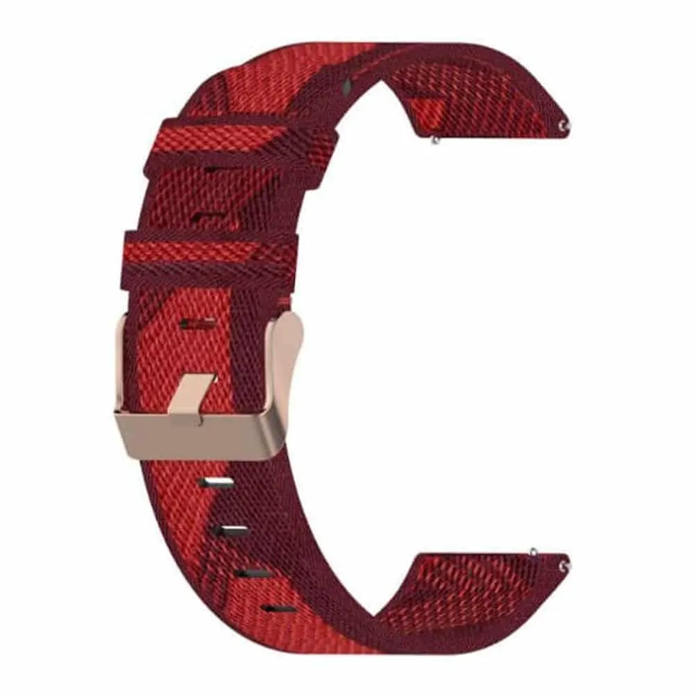 20mm Quick Release Nylon Strap - Red