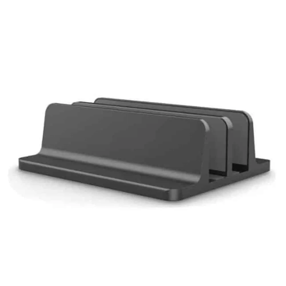 Aluminum Double Vertical Desktop Laptop Tablet Stand