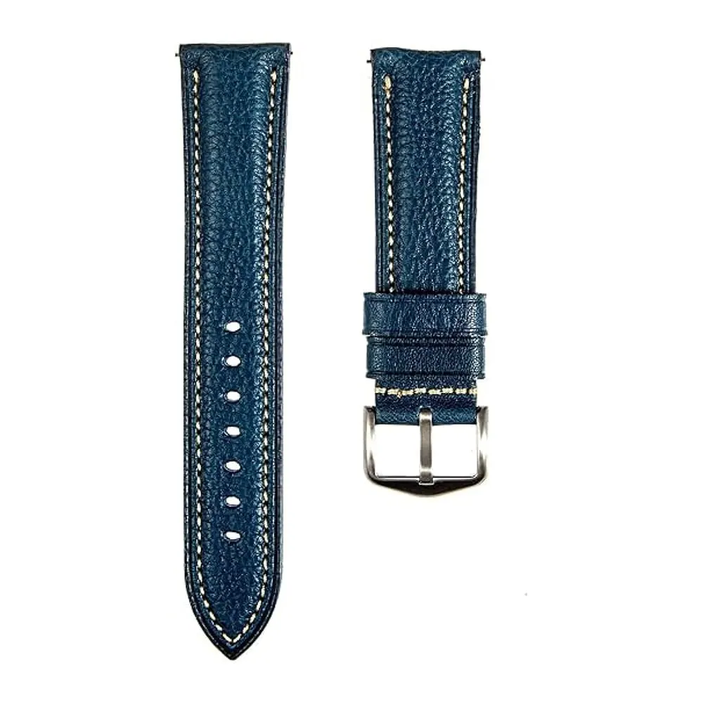 Leather Strap for Samsung Galaxy Watch 46mm R800- Blue