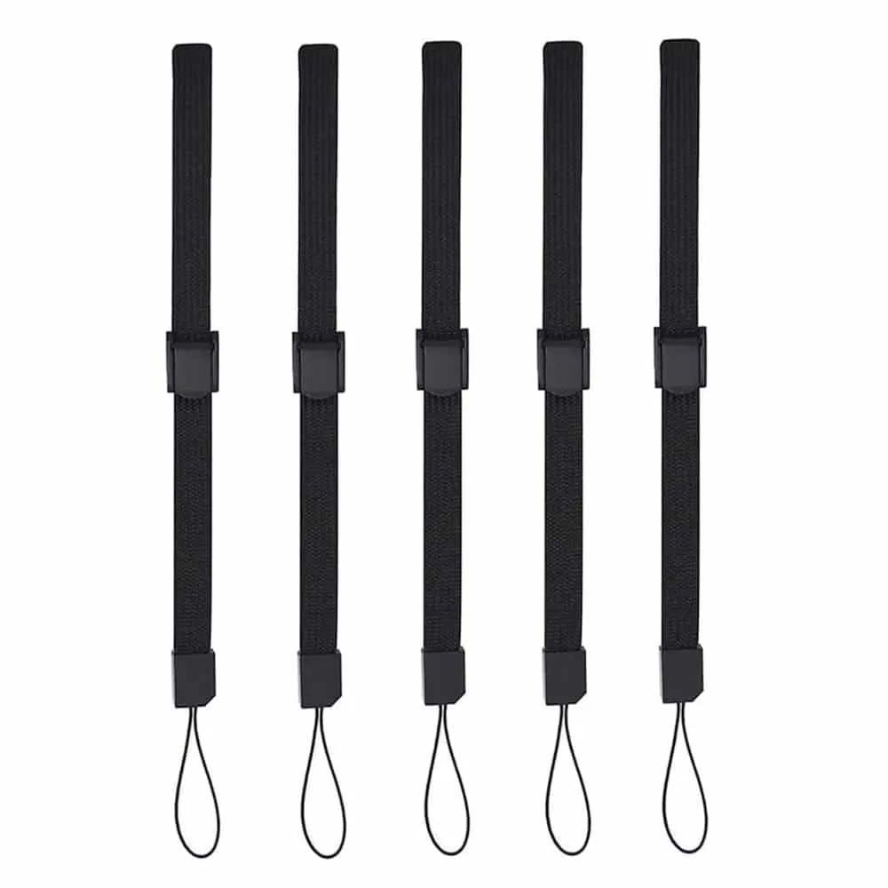 Adjustable Wrist Strap Nylon Lanyard- 5 Piece- 22cm Length