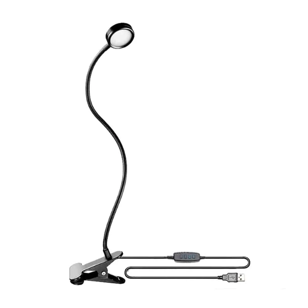 Selfie/Vlog/Live Stream Clamp-On LED Ring Light & Phone Holder