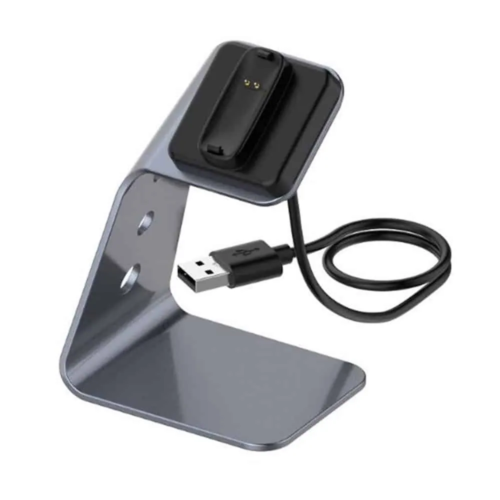 Fitbit Inspire 2 Aluminium Alloy Magnetic Charger Dock Stand - Grey