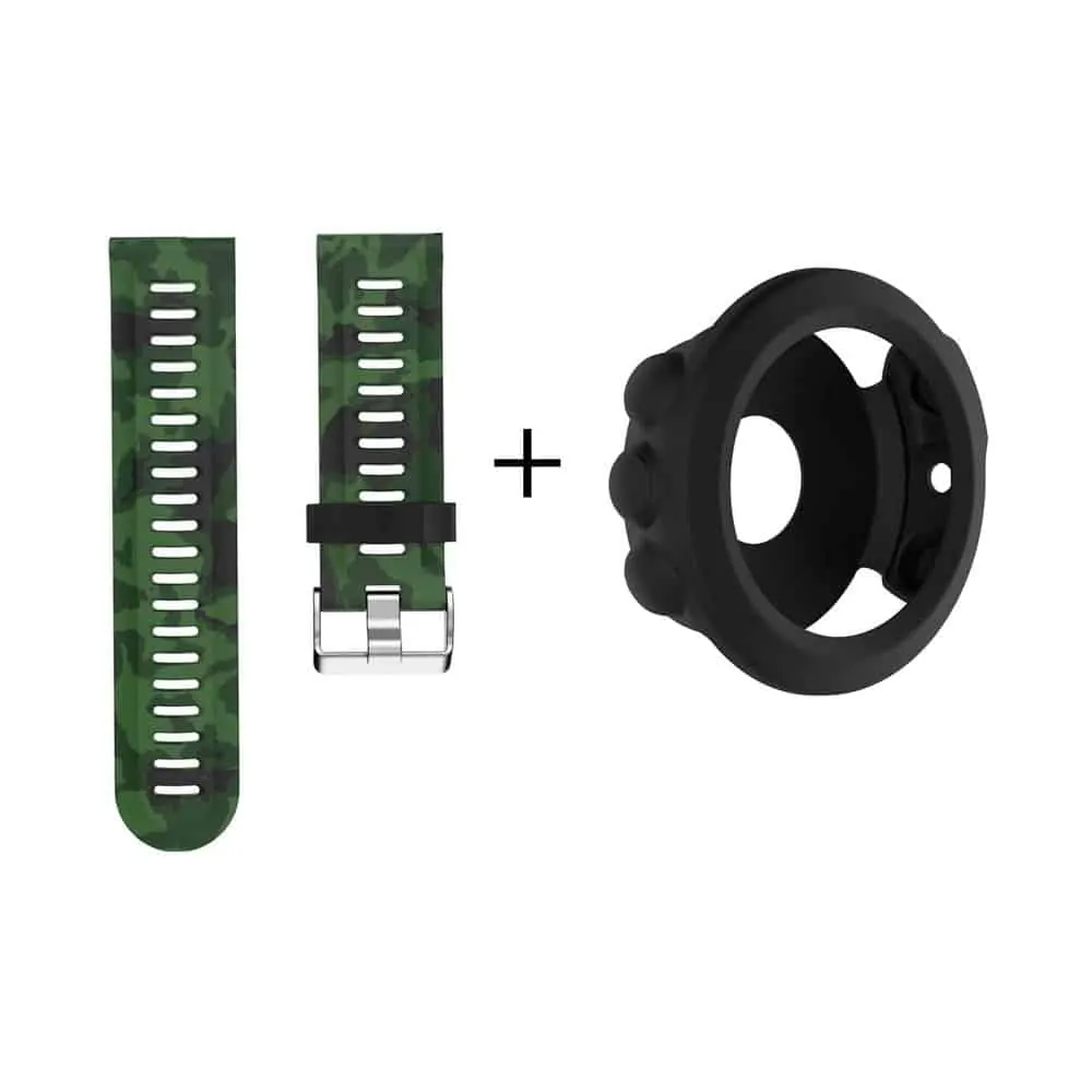 26mm EasyFit Silicone Strap and Protector Case for Garmin Fenix 5X - Combo