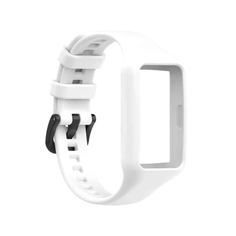 Silicone Strap for Honor Band 6/Huawei Band 6/Pro - Black