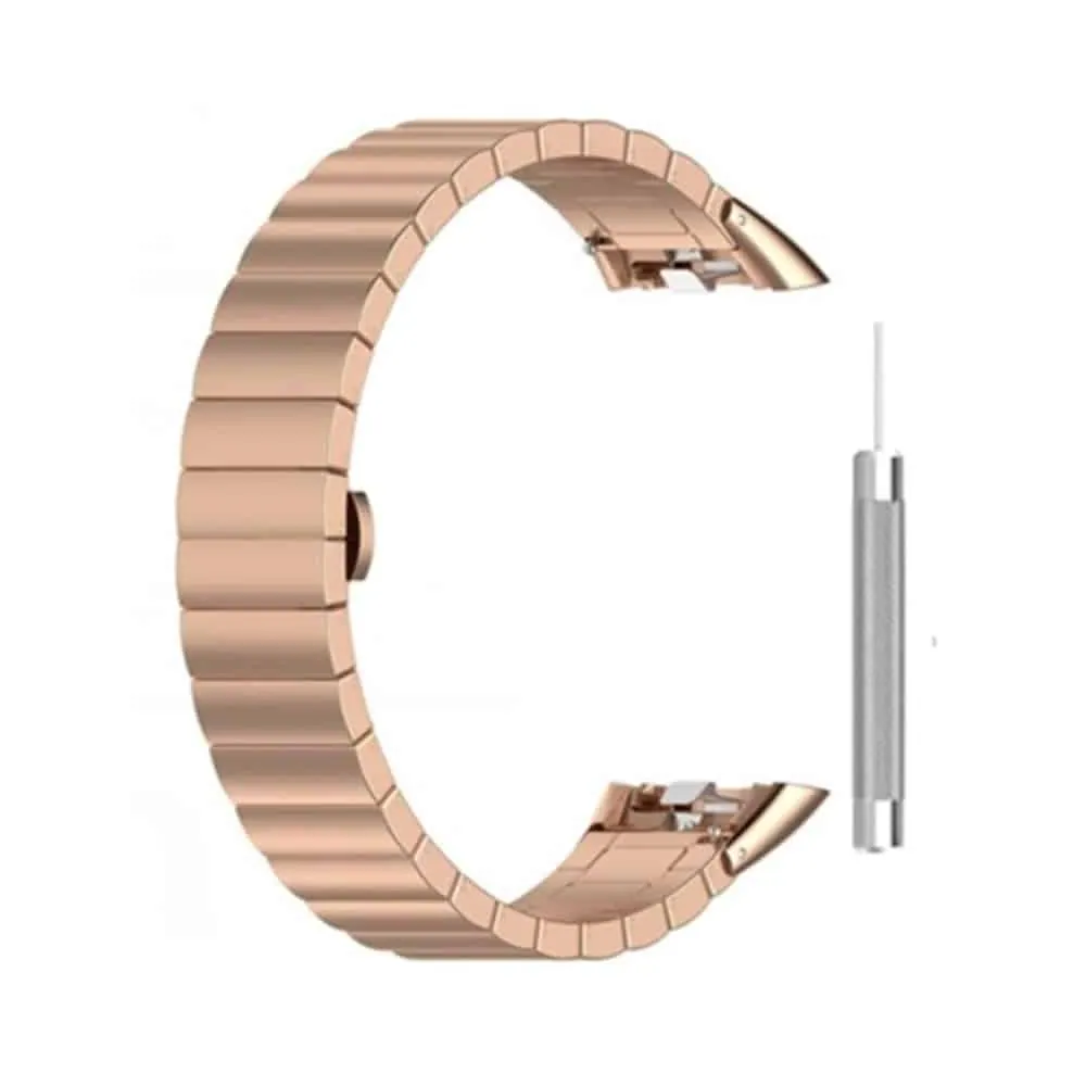 1 link stainless steel band for Huawei Band 6 - Rose Gold