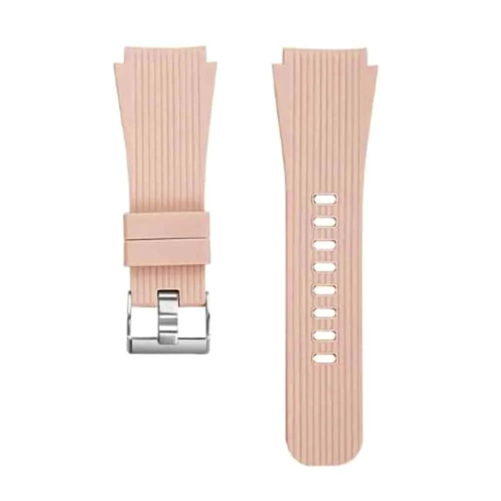 22mm Quick Release Silicone Strap - Rose Gold, S/M