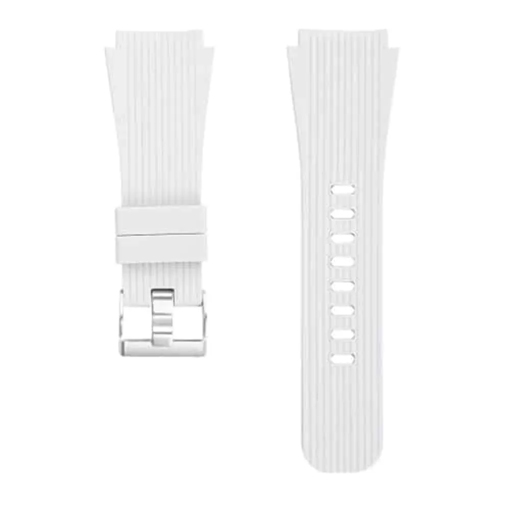 22mm Quick Release Silicone Strap - White, S/M