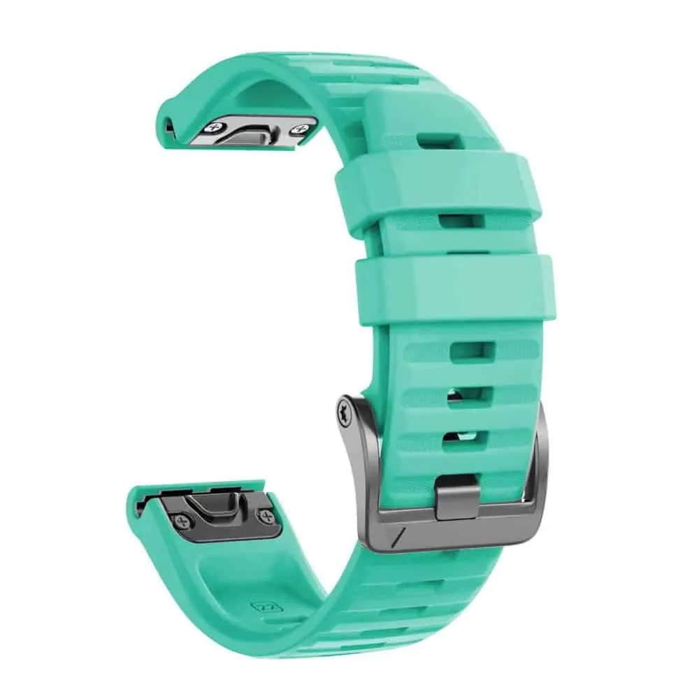 22mm EasyFit Silicone Strap for Garmin - Aquamarine