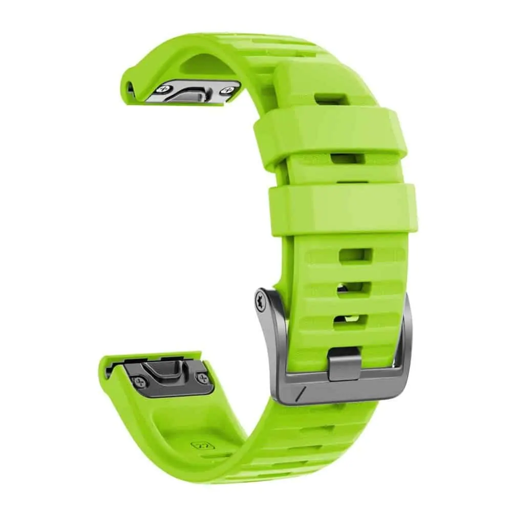 22mm EasyFit Silicone Strap for Garmin - Lime Green