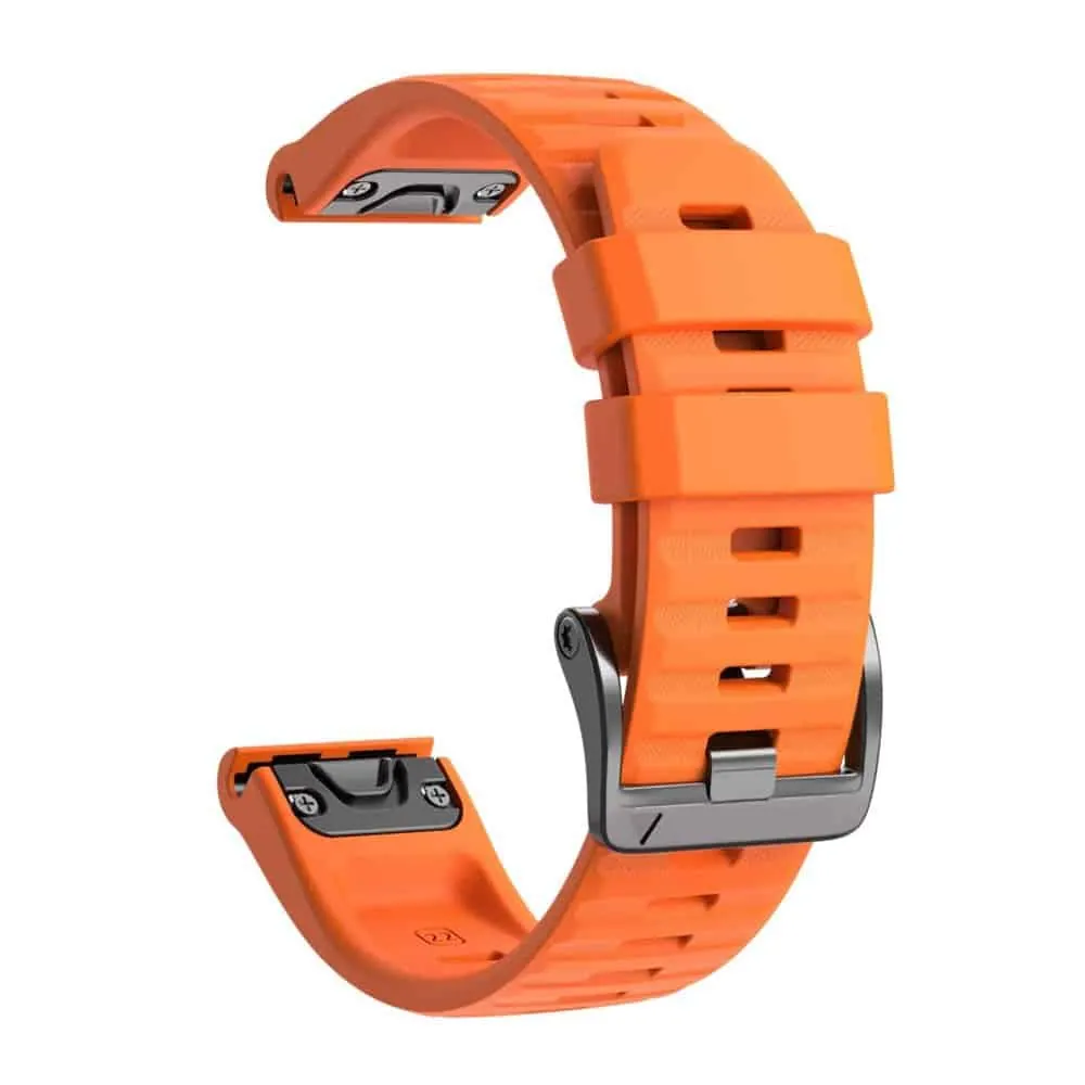 22mm EasyFit Silicone Strap for Garmin - Orange