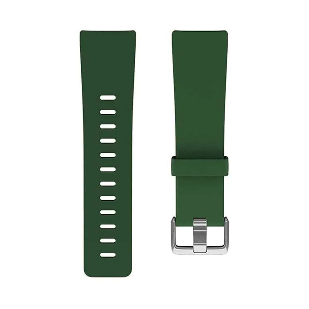 Fitbit Versa silicone strap - Dark green (S/M)