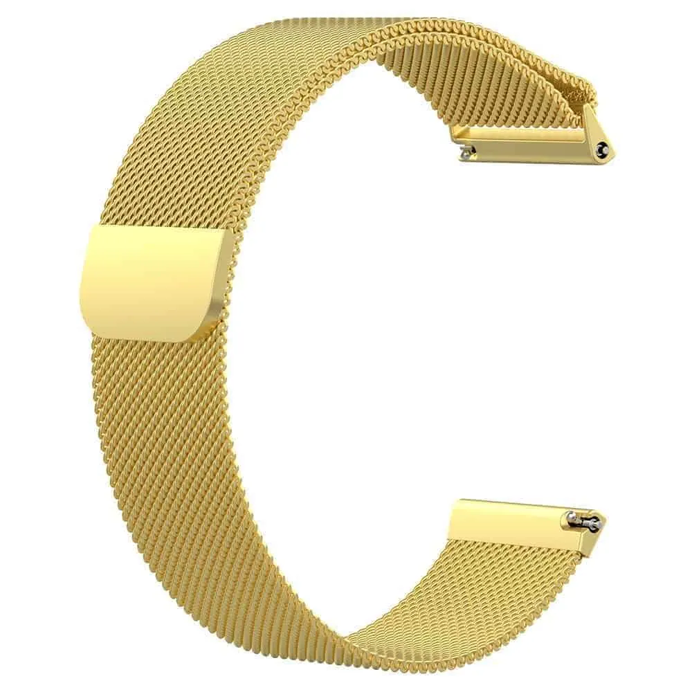 Stainless Steel Milanese Strap for Fitbit Versa - Gold - S-M