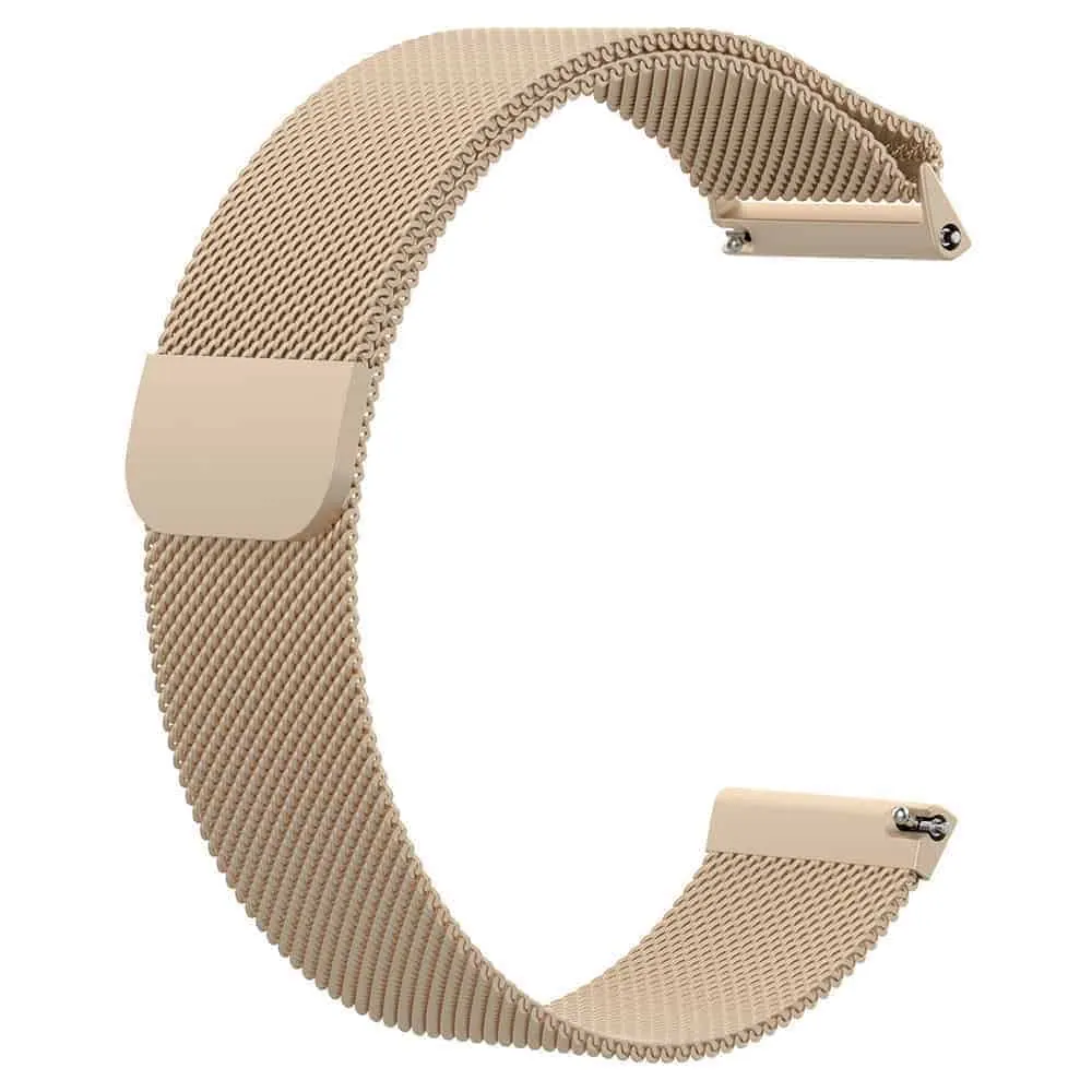 Stainless Steel Milanese Strap for Fitbit Versa - Rose Gold - S-M