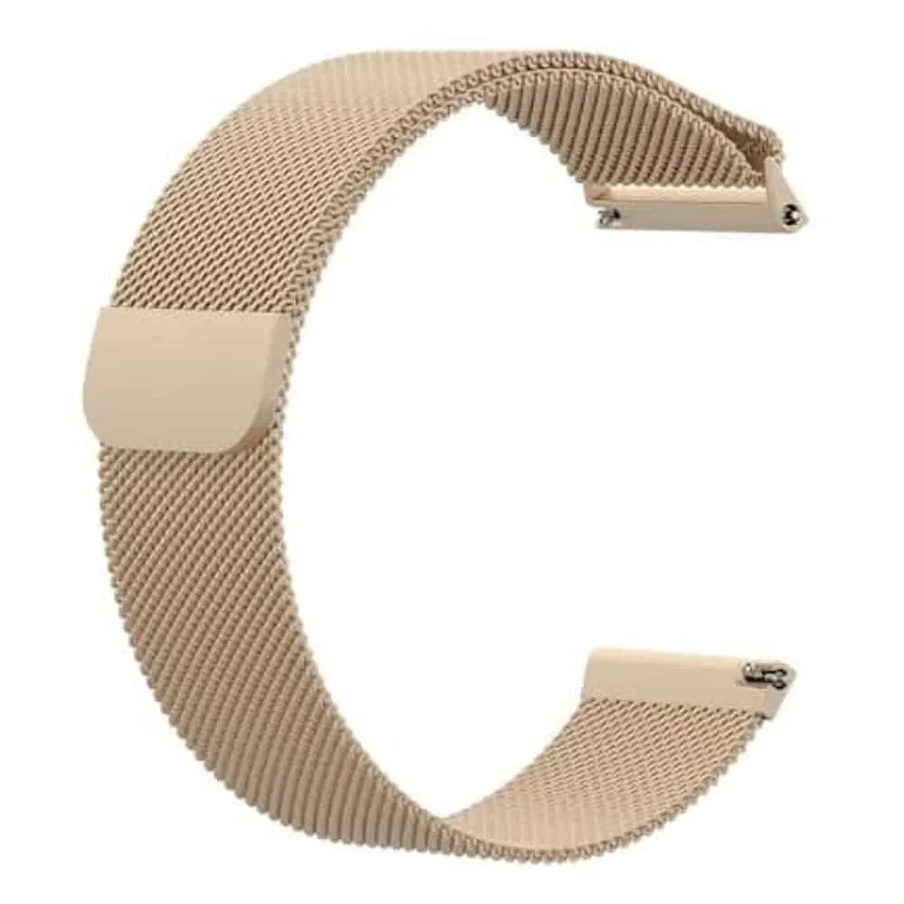 Stainless Steel Milanese Strap for Fitbit Versa - Rose Gold - M-L