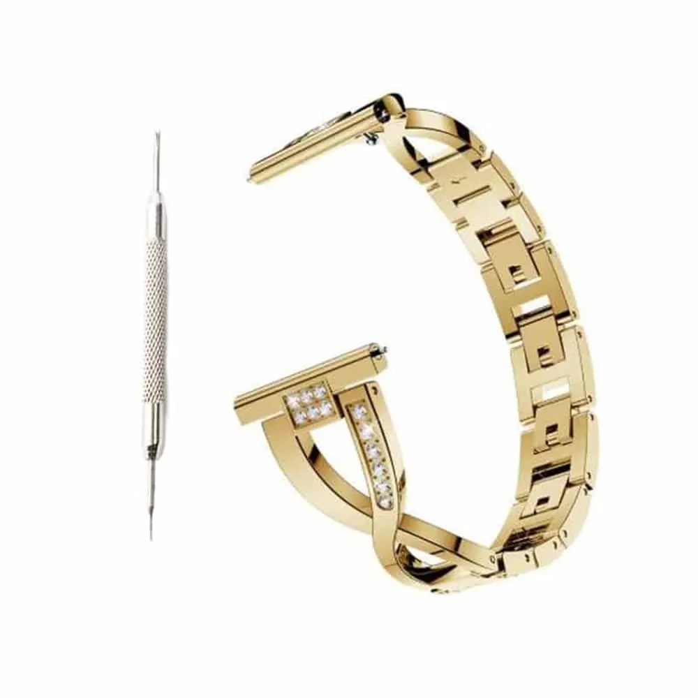 Stainless Steel Bracelet Strap for Fitbit Versa - Gold