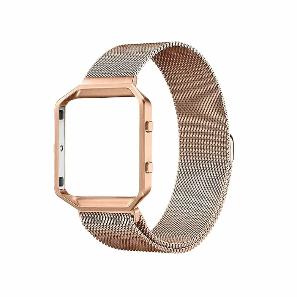 Stainless Steel Milanese Strap for Fitbit Blaze - Rose Gold