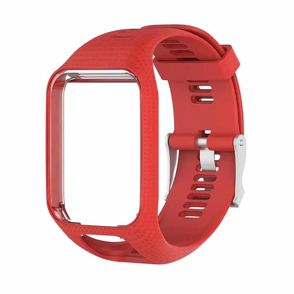22mm Silicone Strap for TomTom Spark/ TomTom Adventurer - Red