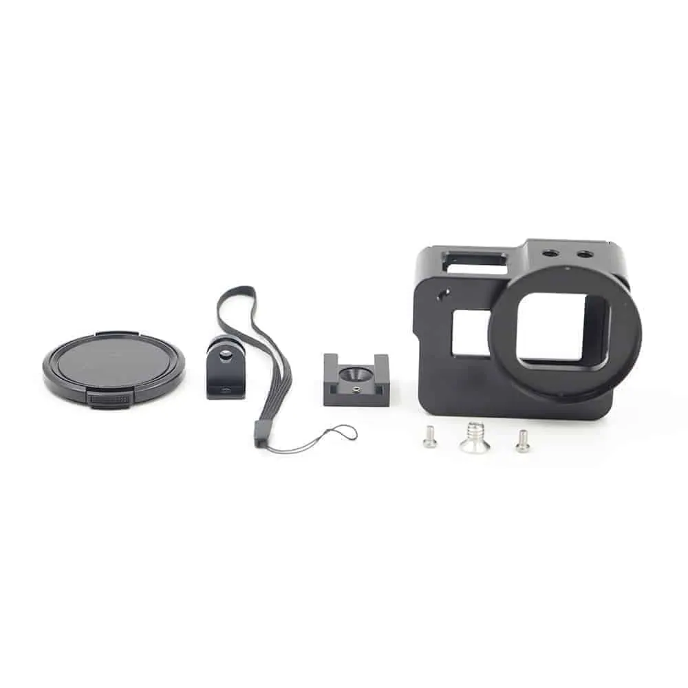 Action Mounts Aluminium Housing shell & lens cap for gopro 5/6/7