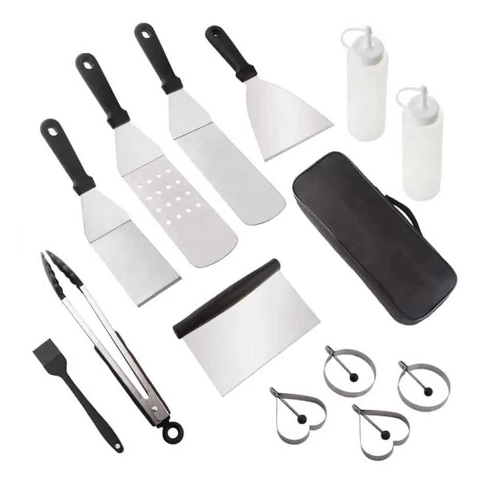 BEICHEN 14 Set Braai/ Camping Flat Grill Tool Accessories Set