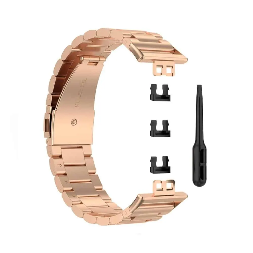 Huawei Watch Fit Replacement Stainless-Steel Strap - Rose Gold