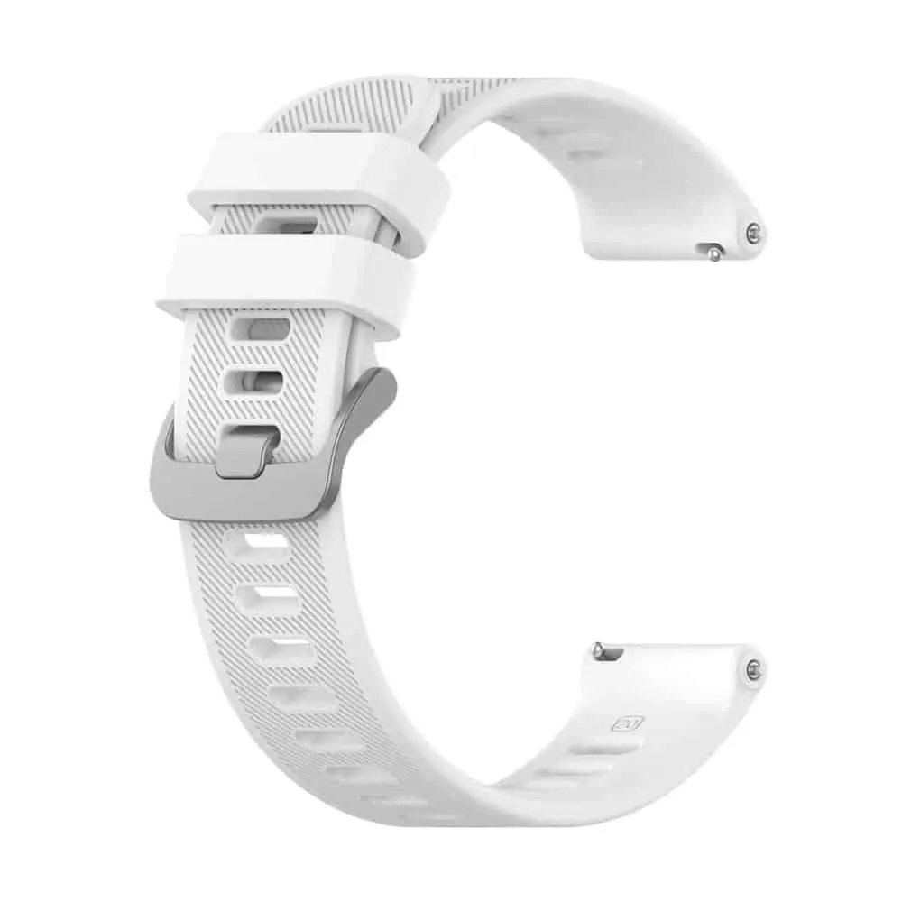 20mm Quick Release Silicone Strap - White