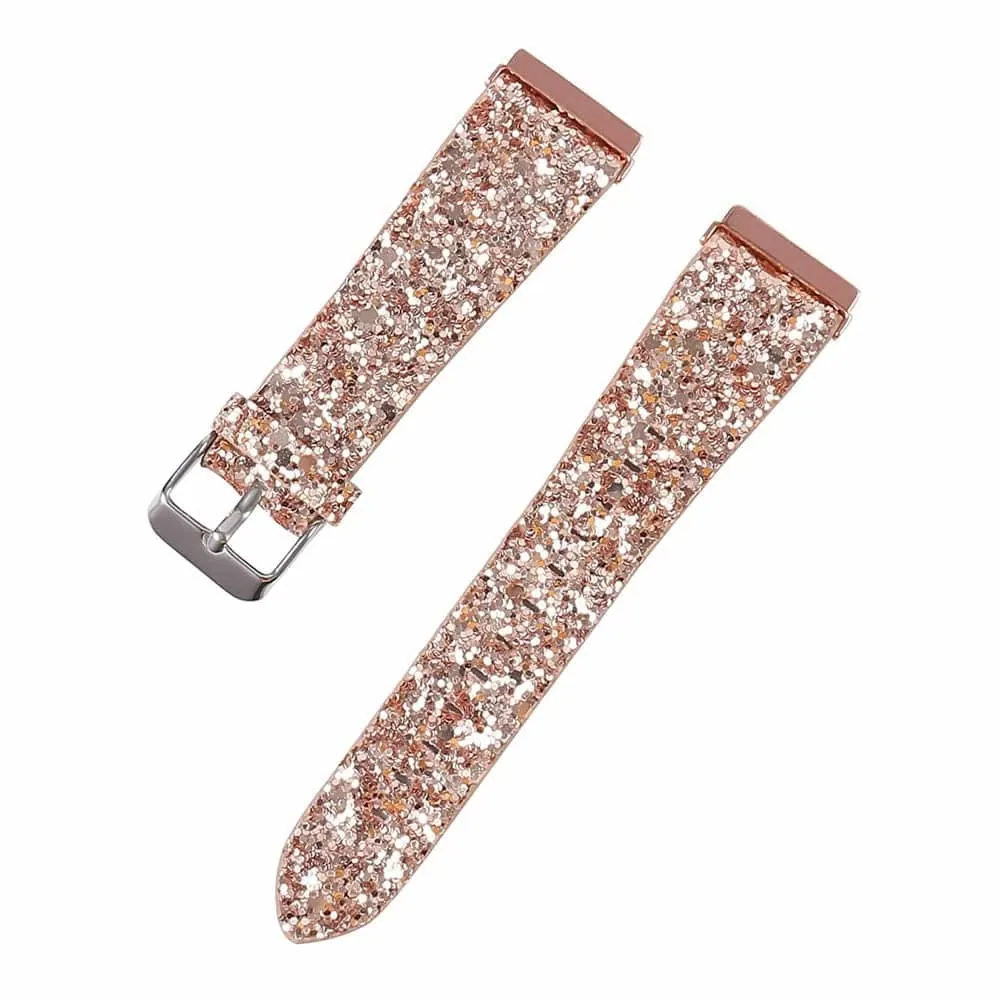 Leather Strap for Fitbit Versa - Gold