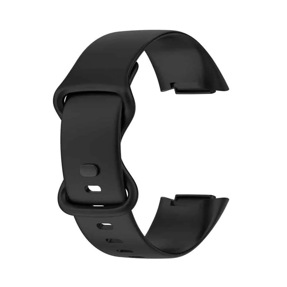 Silicone Strap for Fitbit Charge 5 S/M - Black
