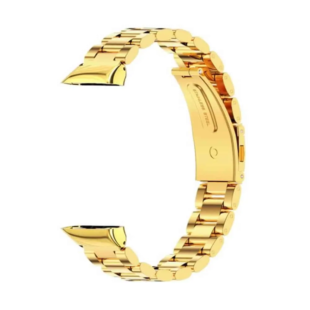 Stainless Steel Strap with Tool for Huawei Band 6 - Gold