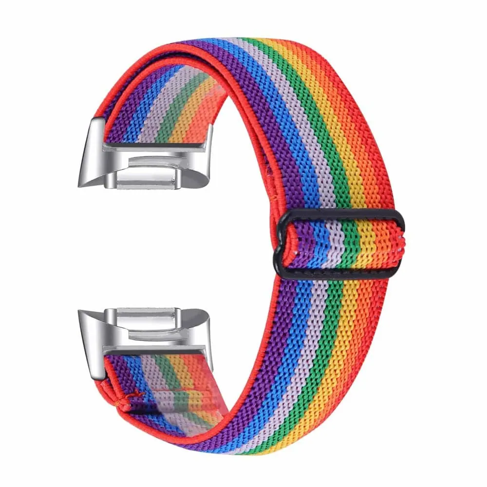 Nylon Band for Fitbit Charge 5 - Rainbow