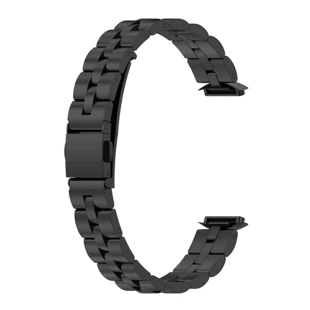 3 links stainless steel band for Fitbit Luxe - Black