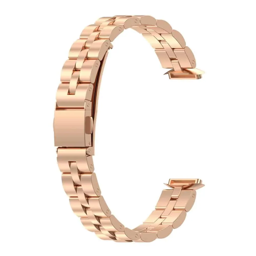 3 links stainless steel band for Fitbit Luxe - Rose Gold