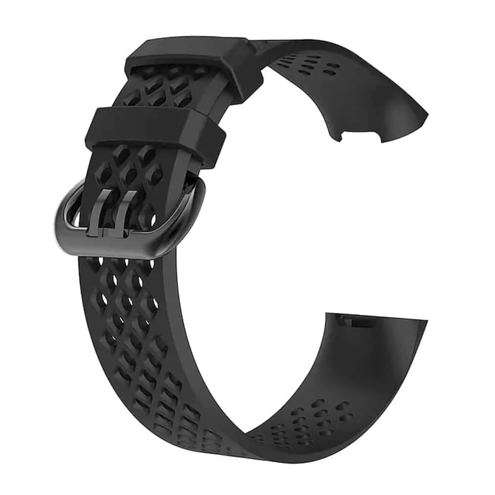 Silicone Band for Fitbit Charge 3(S/M) - Black