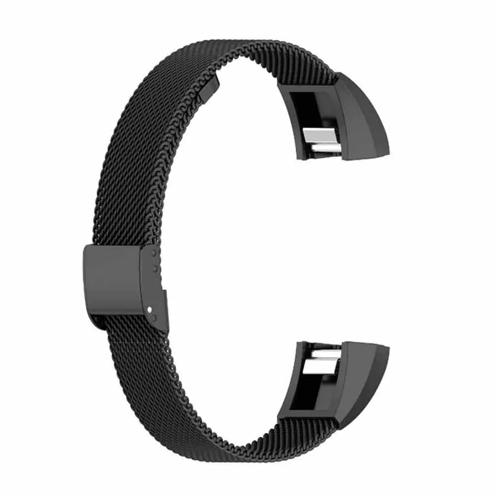 Steel Milanese Strap for Fitbit Alta / Ace - Black - S-M