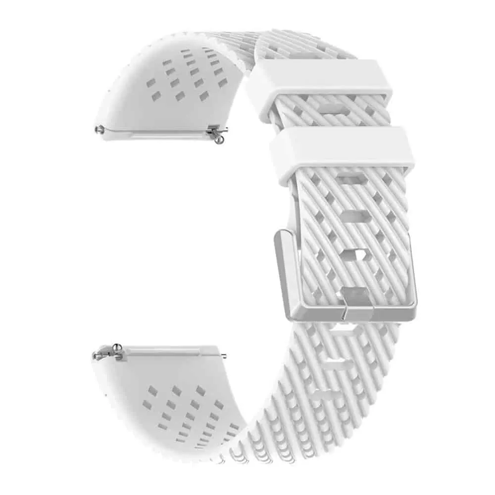 Silicone Strap for Fitbit Versa/ 2 / Lite - White - S-M