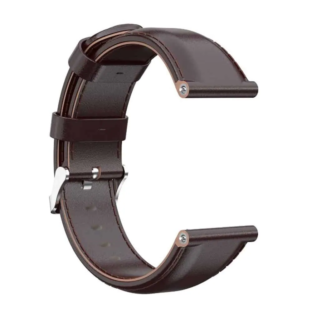 23mm Quick Release Vegan PU Leather Strap - Brown