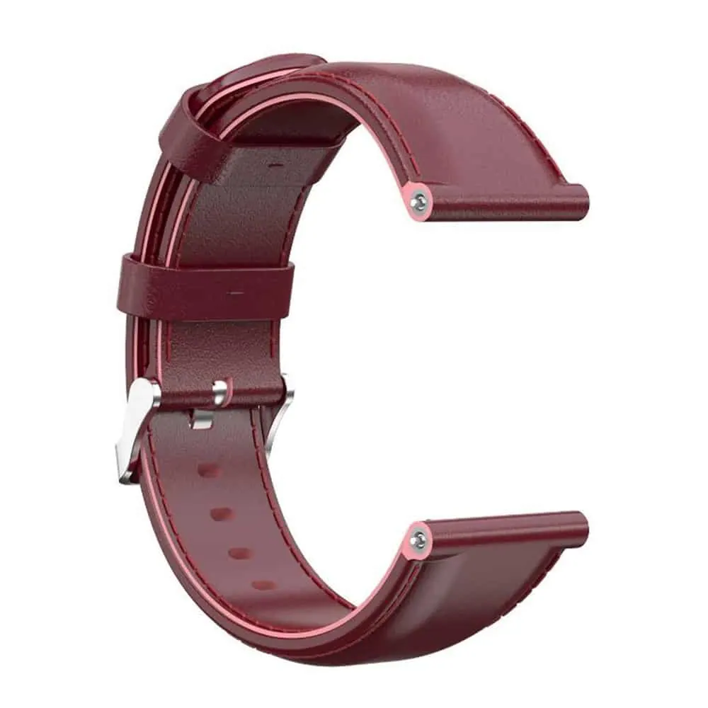 23mm Quick Release Vegan PU Leather Strap - Red