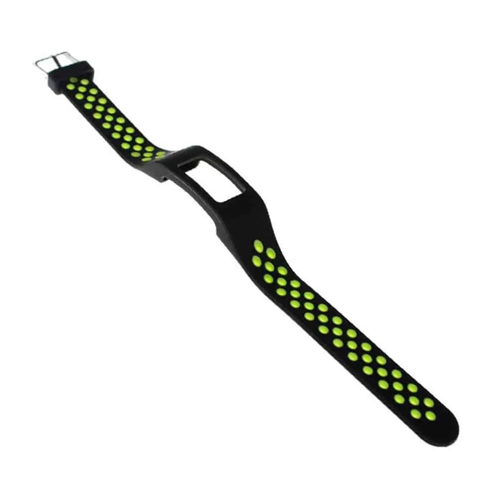 Replacement Silicone Strap for Garmin Vivofit 2 - Black & Green