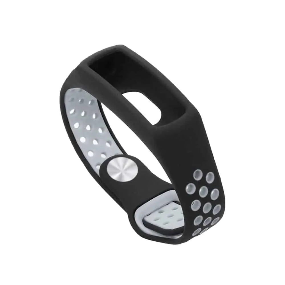 Replacement Silicone Strap for Huawei Honor 4 - Black & Grey