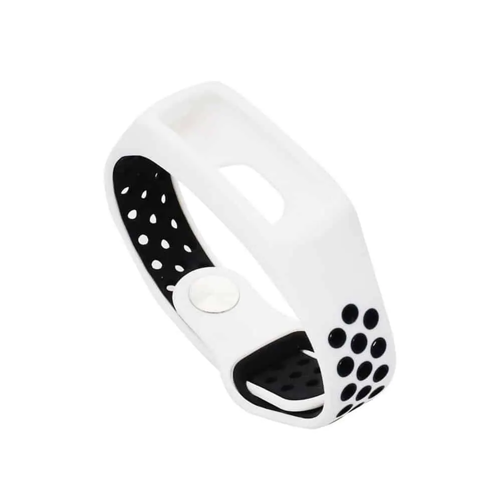 Replacement Silicone Strap for Huawei Honor 4 - White & Black