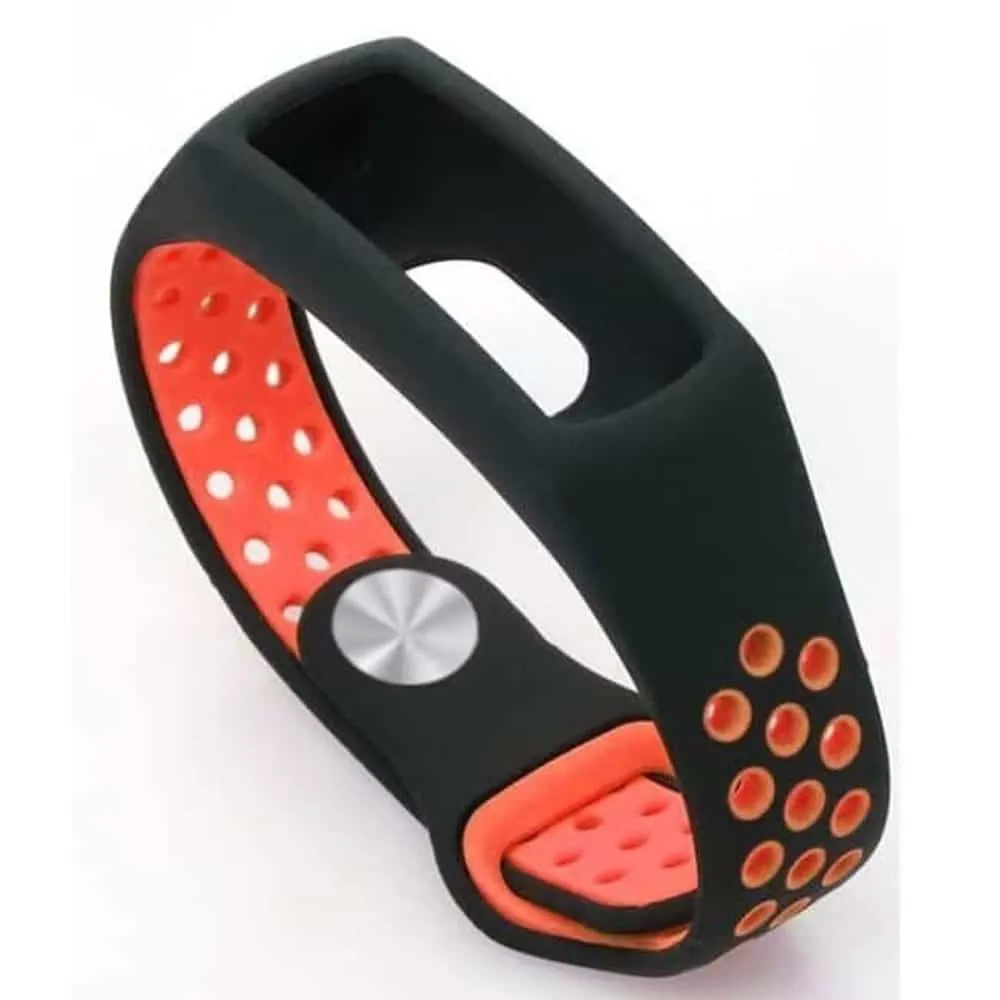 Silicone Strap for Huawei Honor 4 Running - Black & Red