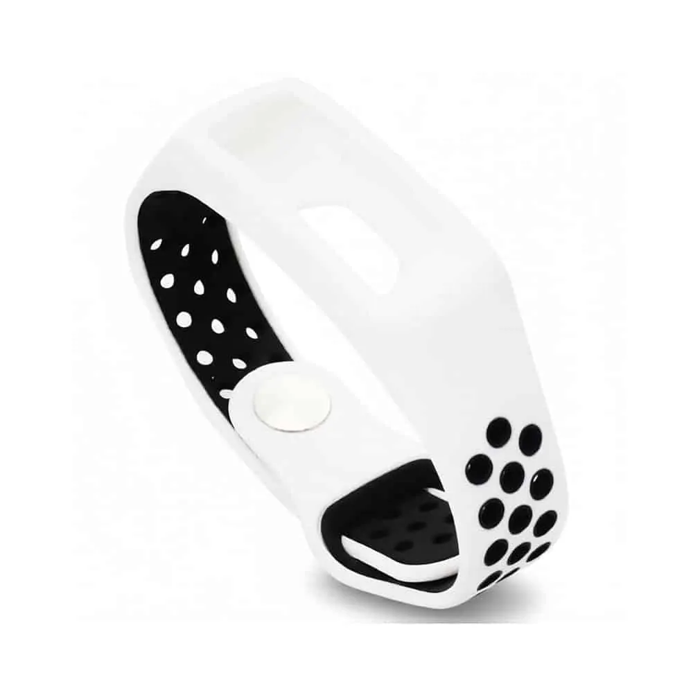 Silicone Strap for Huawei Honor 4 Running - White & Black