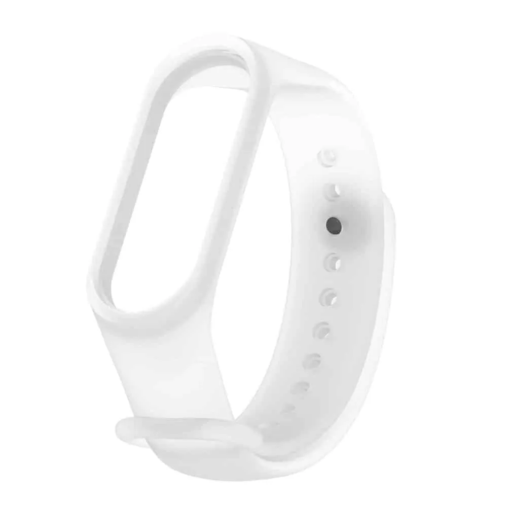Replacement Silicone Strap for Xiaomi Band 6/Band 5 - White