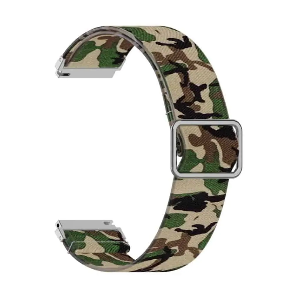 20mm Nylon Band for Galaxy watch 3/Active/2/ Gear s2/Sport - Camo Green
